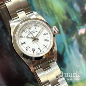 ロレックス オイスター・パーペチュアル Ref.67180 ホワイトプリントローマ