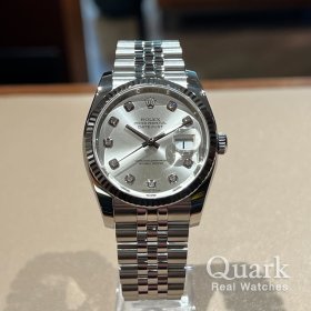 ロレックス デイトジャスト Ref.116234G シルバー10Pダイヤ