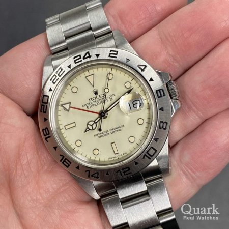 ロレックス エクスプローラーII Ref.16550 アイボリーダイヤル