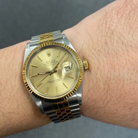 Rolex デイトジャスト ロレックス デイトジャスト Ref.16013 シャンパンダイヤル