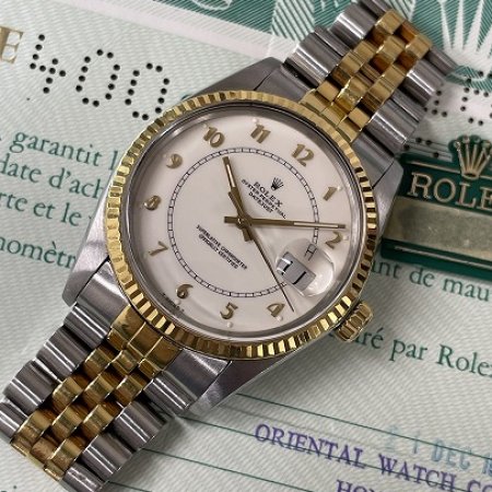 ロレックス デイトジャスト Ref.16013 ホワイトダイヤル ヴィンテージ