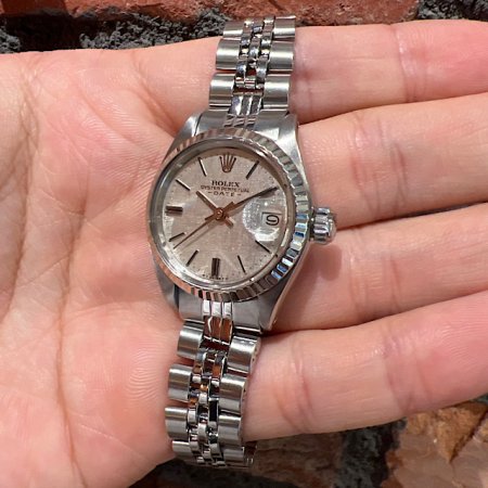 ROLEX ロレックス6917 K18WGオイスターパーペチュアルデイト　グレー 6917 ROLEX（ロレックス） オイスターパーペチュアル デイト