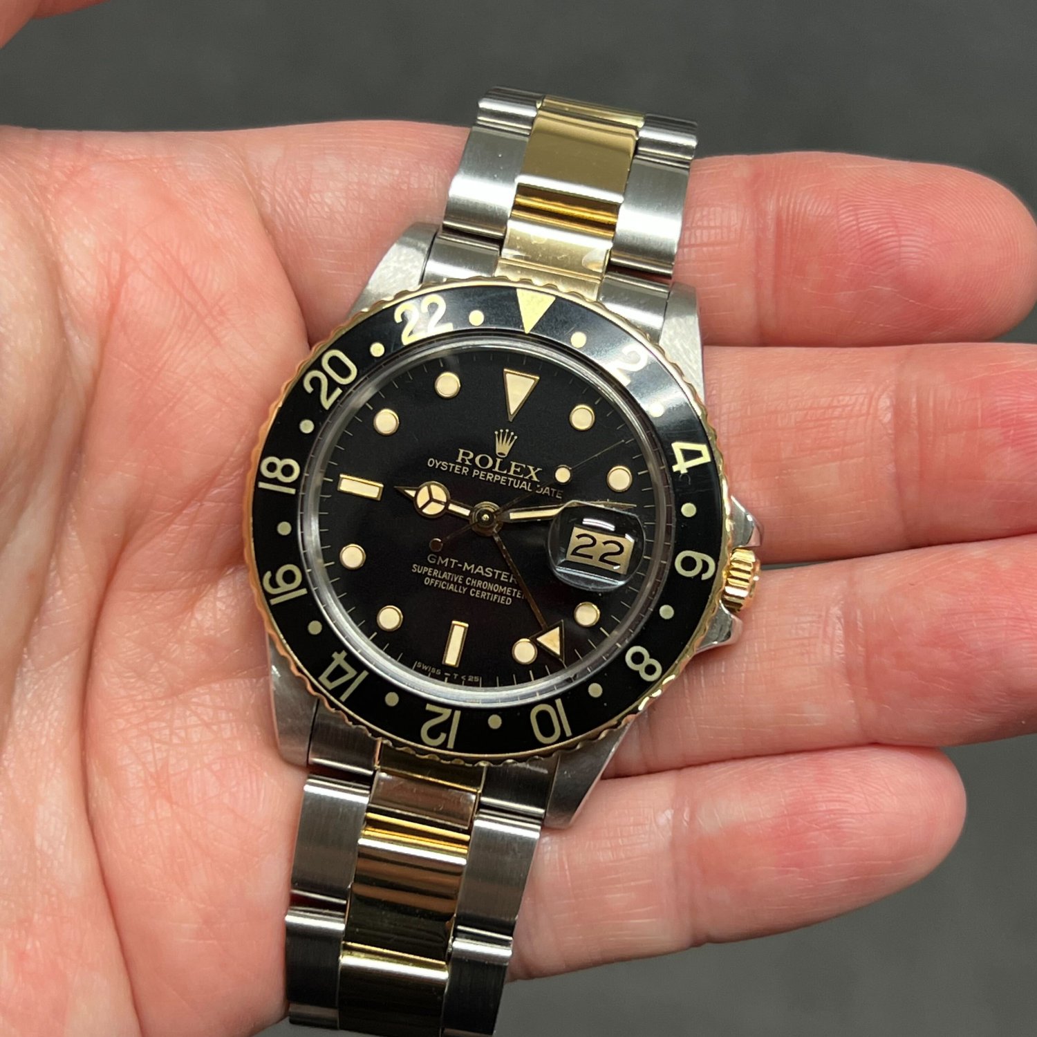 ロレックス GMTマスターI Ref.16753 ブラックベゼル ヴィンテージ