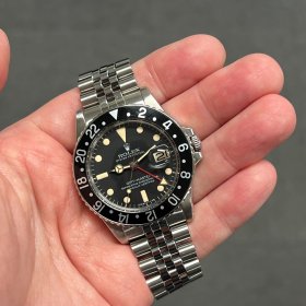 ロレックス GMTマスターI 1675 ブラックベゼル MK5ダイヤル MK2ベゼル
