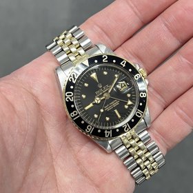 ロレックス GMTマスターI 1675/3 ブラックベゼル MK4フジツボダイヤル MK2ベゼル