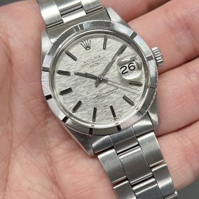 ロレックス OY.PP.デイト 1501 シルバーモザイクダイヤル