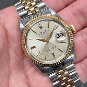 ロレックス デイトジャスト 1601/3 シルバーダイヤル アルファハンド スイス表記