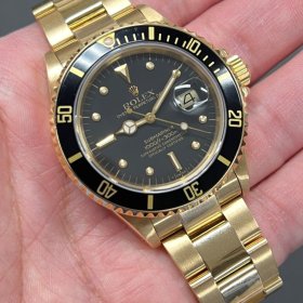 ロレックス サブマリーナー 16808 ブラックダイヤル フジツボ