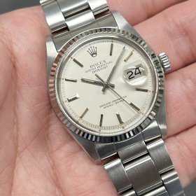 ロレックス デイトジャスト 1601/4 シルバーダイヤル