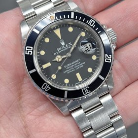 ロレックス サブマリーナー 16800 ブラックダイヤル フチなしダイヤル