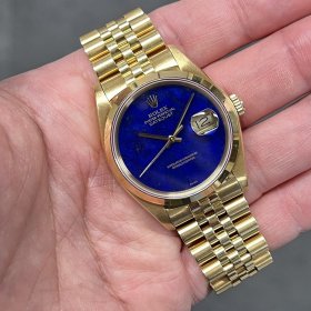 ロレックス デイトジャスト 16008 ラピスラズリダイヤル ノンポリッシュ