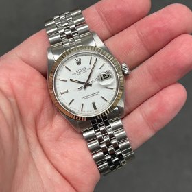 ロレックス デイトジャスト 1601/4 ホワイトダイヤル オリジナルホワイトダイヤル