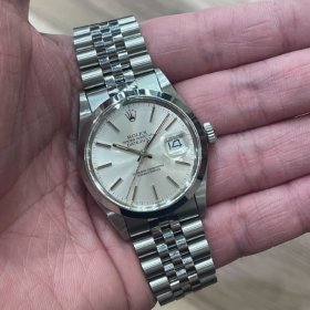 ロレックス デイトジャスト 16000 シルバーダイヤル ノンポリッシュ個体