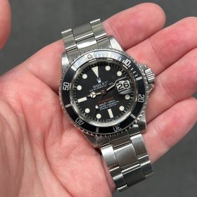 ロレックス サブマリーナー 1680 ブラックダイヤル 赤MK5ダイヤル MK3ベゼル