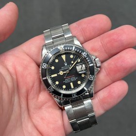 ロレックス サブマリーナー 1680 ブラックダイヤル 赤MK4ダイヤル MK3ベゼル