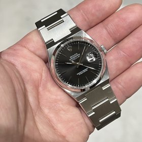 ロレックス デイトジャスト 17000 ブラックダイヤル トリチノバダイヤル