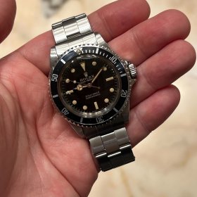 ロレックス サブマリーナー 5513 ブラックダイヤル ミラーダイヤル MK2ベゼル