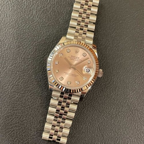 ロレックス デイトジャスト31 Ref.278274G ピンク10Pダイヤ