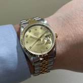 ロレックス デイトジャスト Ref.16233G シャンパン10Pダイヤ photo 3