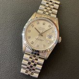 ロレックス デイトジャスト Ref.16234G シルバー10Pダイヤ photo 1