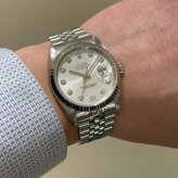 ロレックス デイトジャスト Ref.16234G シルバー10Pダイヤ photo 3
