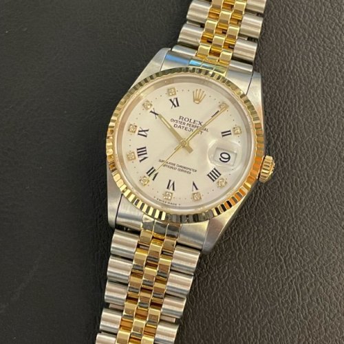 ロレックス デイトジャスト Ref.16233G ホワイトプリント小ローマ10P