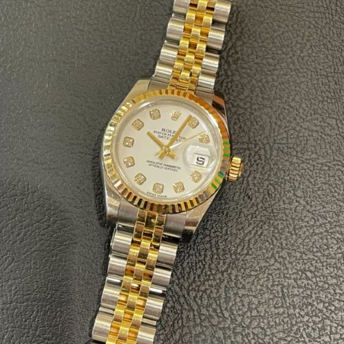 ロレックス デイトジャスト Ref.179173G ホワイトダイヤル