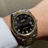 ロレックス デイトジャスト41 Ref.126333G ブライトブラック10Pダイヤ photo 3