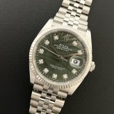 ロレックス デイトジャスト36 Ref.126234G オリーブグリーンパームモチーフ10Pダイヤ photo 1