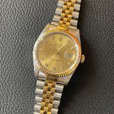 ロレックス デイトジャスト Ref.16233G シャンパン10P photo 1