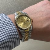 ロレックス デイトジャスト Ref.16233G シャンパン10Pダイヤ photo 3