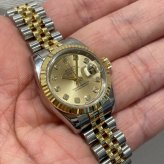 ロレックス デイトジャスト Ref.179173G シャンパン10Pダイヤ photo 3