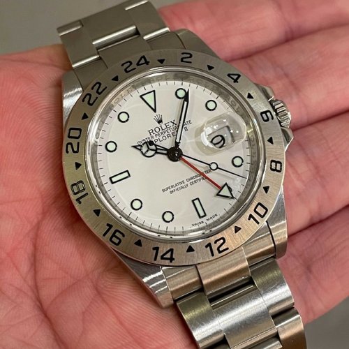 ロレックス エクスプローラーII Ref.16570 ホワイト