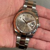 ロレックス デイトジャスト41 Ref.126331G サンダスト10Pダイヤ 002