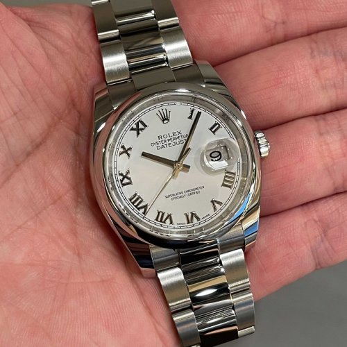 ロレックス デイトジャスト Ref.116200 ホワイトローマ