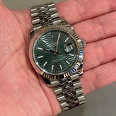 ロレックス デイトジャスト41 Ref.126334 ミントグリーンフル―テッドモチーフ 001