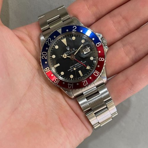 ロレックス GMTマスターI Ref.1675 MK1赤青ベゼル
