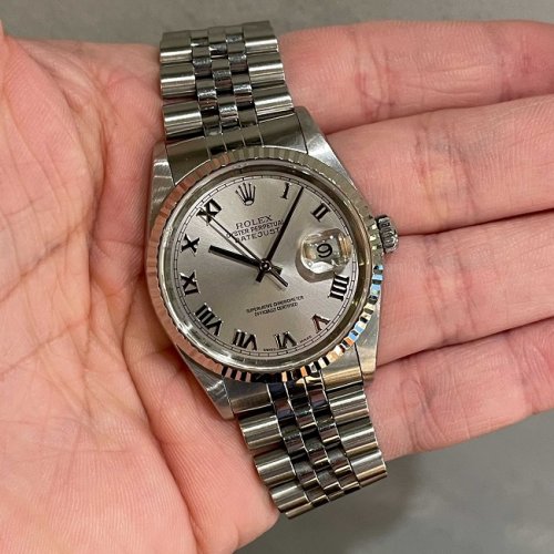 ロレックス デイトジャスト Ref.16234 グレーローマ