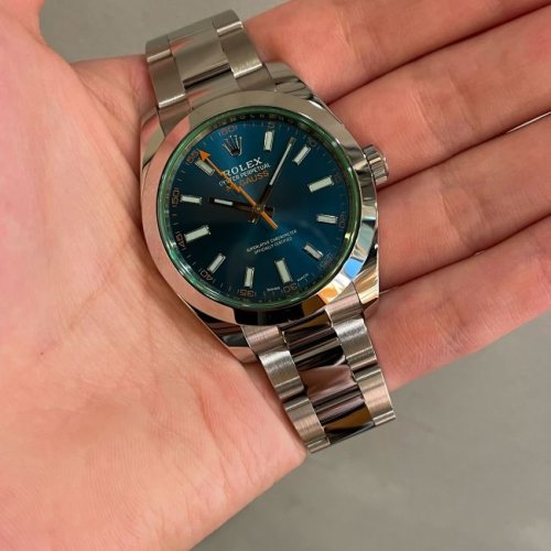 ロレックス ミルガウス Ref.116400GV Zブルー