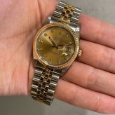 ロレックス デイトジャスト Ref.16233G シャンパン10Pダイヤ photo 2