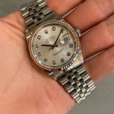 ロレックス デイトジャスト Ref.16234G シルバー10Pダイヤ photo 1