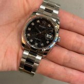 ロレックス デイトジャスト Ref.116234G 黒彫コンピューター10Pダイヤ photo 2