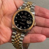 ロレックス デイトジャスト Ref.16233G ブラック10Pダイヤ photo 2