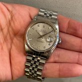 ロレックス デイトジャスト Ref.16234G グレープリントコンピューター10Pダイヤ photo 2