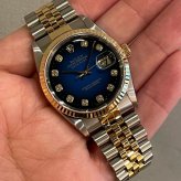 ロレックス デイトジャスト Ref.16233G 　ブルーグラデーション10Pダイヤ photo 1