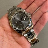 ロレックス デイトジャストII Ref.116334G グレー10Pダイヤ photo 1