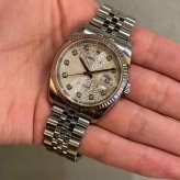 ロレックス デイトジャスト Ref.116234G シルバー彫コンピューター10Pダイヤ photo 2