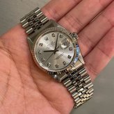 ロレックス デイトジャスト Ref.16234G シルバー10Pダイヤ photo 1