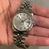 ロレックス デイトジャスト Ref.16234G シルバー10Pダイヤ photo 2