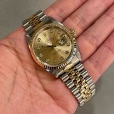 ロレックス デイトジャスト Ref.16233G シャンパン10Pダイヤ photo 1